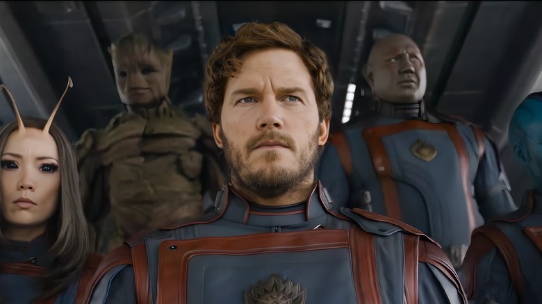 Guardians of the Galaxy looking serious