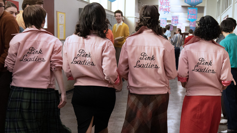 pink ladies strutting the halls