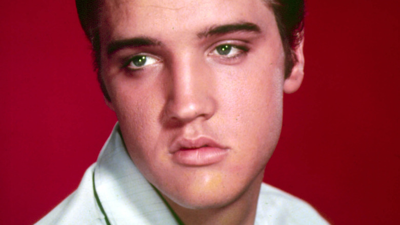 Elvis Presley portrait in color