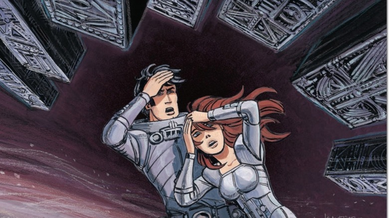 Valérian and Laureline holding their heads