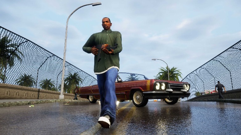 GTA character walking