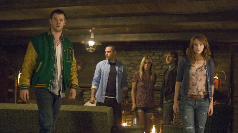 The cast of The Cabin in the Woods