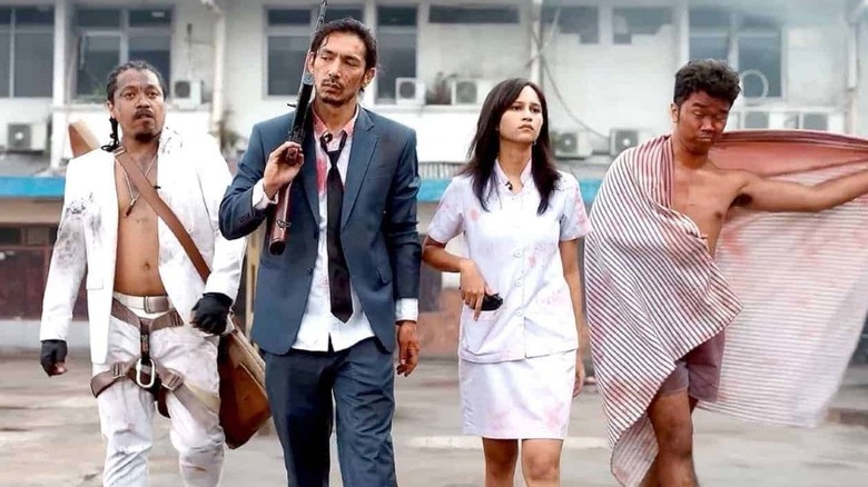 Topan, Alpha, Jenggo, and Pelor walking in The Big 4 (2022)