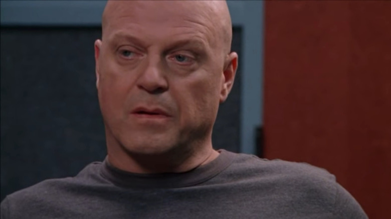 michael chiklis looks to his right