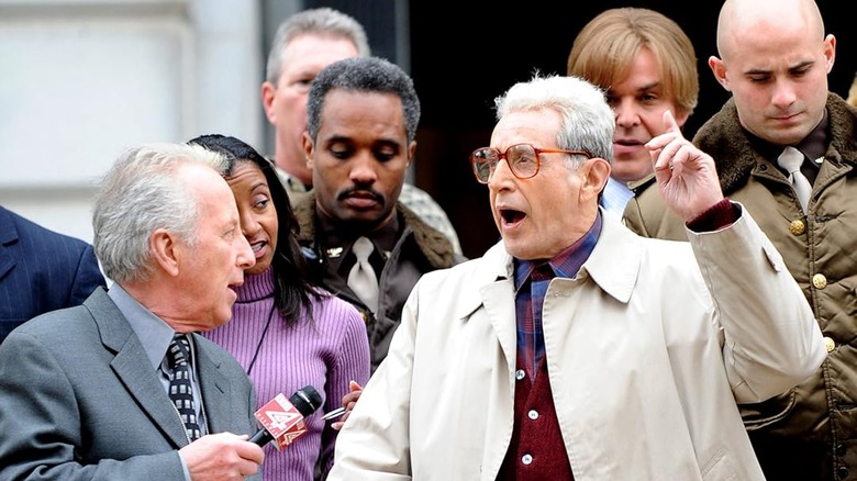 Al Pacino speaks into a microphone