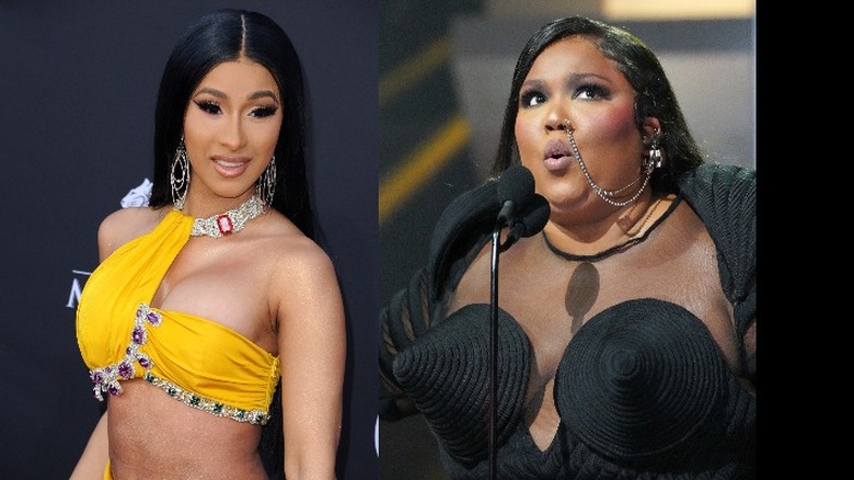 Cardi B (left) and Lizzo (right)