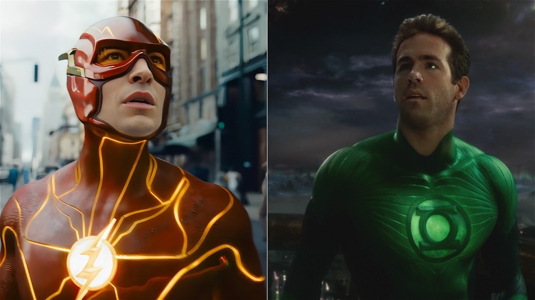 The Flash Green Lantern collage