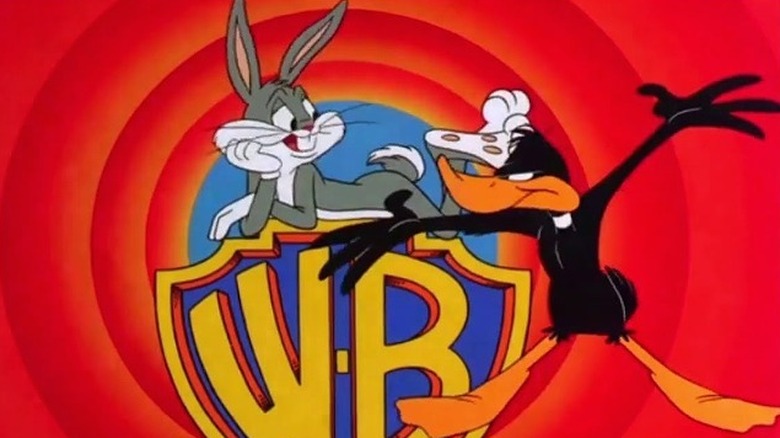 Bugs Bunny and Daffy Duck in the intro