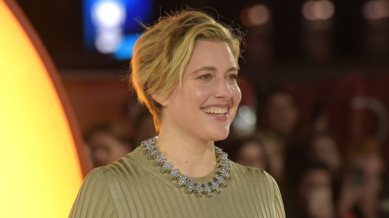 Greta Gerwig smiling