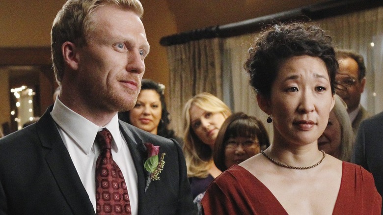 Cristina Yang and Owen Hunt getting married in Grey's Anatomy