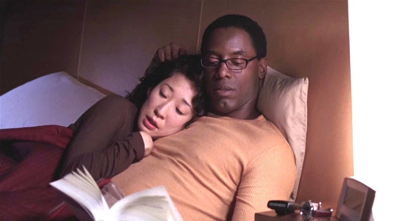 Cristina and Burke in bed