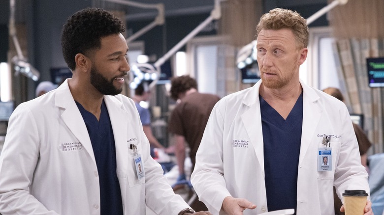 Winston and Owen talking in the hospital