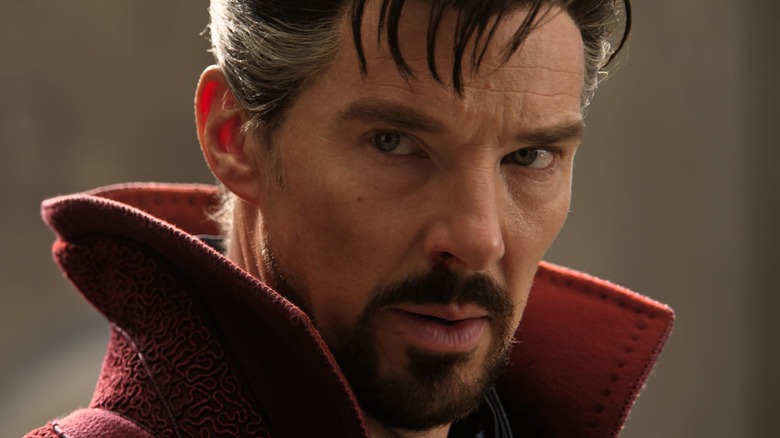 Benedict Cumberbatch looking intense as Doctor Strange