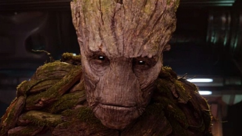 Groot staring ahead