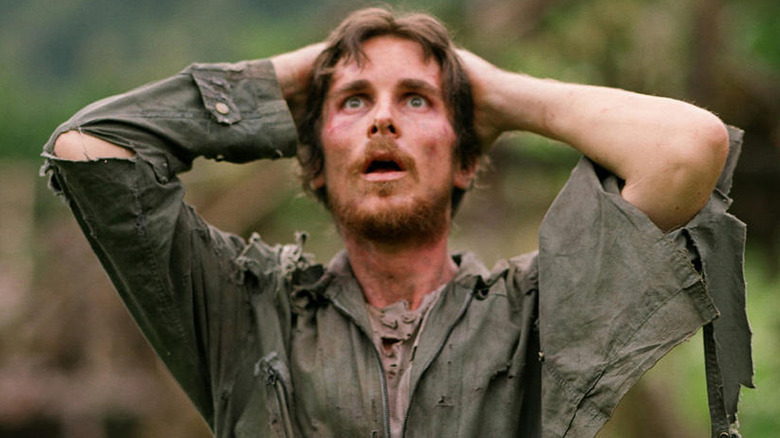 Dieter Dengler looks up in shock in "Rescue Dawn" (2006)