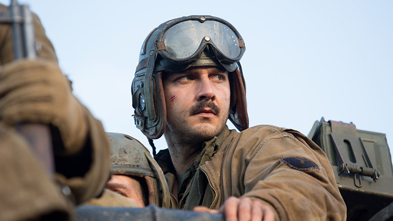 Boyd Swan looks into the distance in "Fury" (2014)
