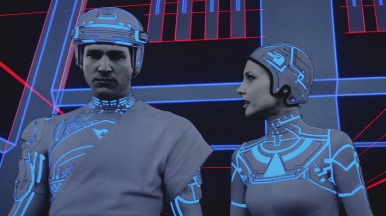 Kevin Flynn stuck in The Grid in Tron (1982)