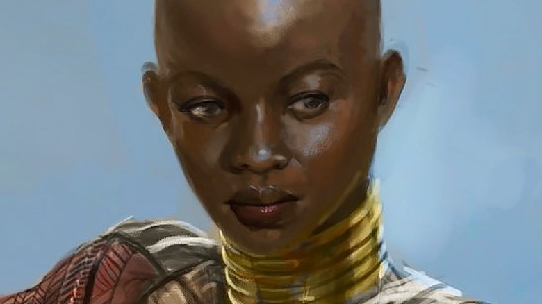 Anthony Francisco's artwork of Dora Milaje general Okoye from "Black Panther"