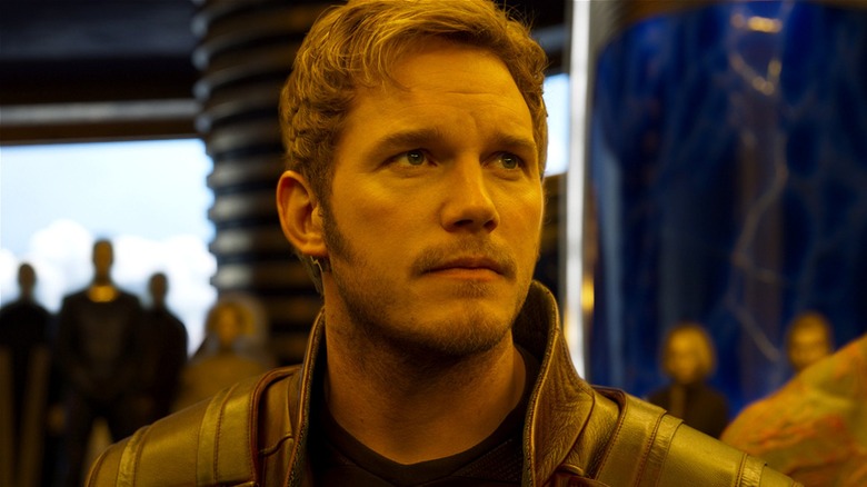Peter Quill looking up in Guardians of the Galaxy Vol. 2 (2017)