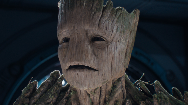 Groot looks on with concern