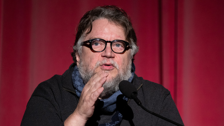 Guillermo del Toro speaking at an event