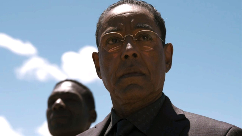 Gus Fring glaring