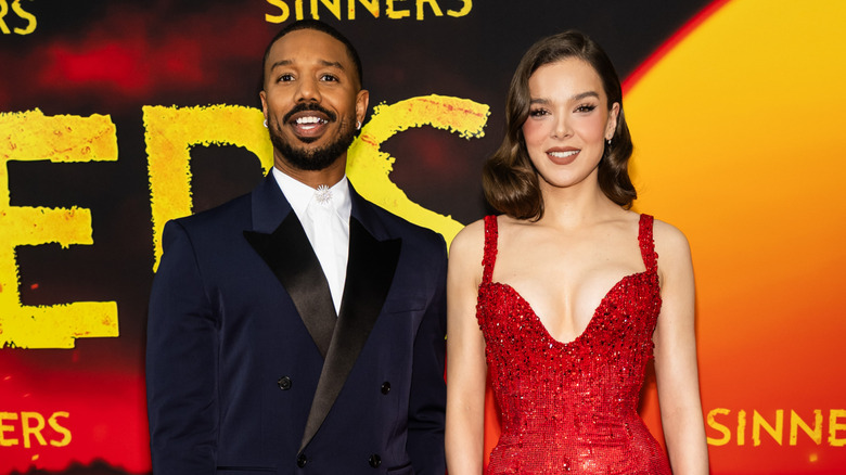 Michael B. Jordan and Hailee Steinfeld at the Sinners premiere