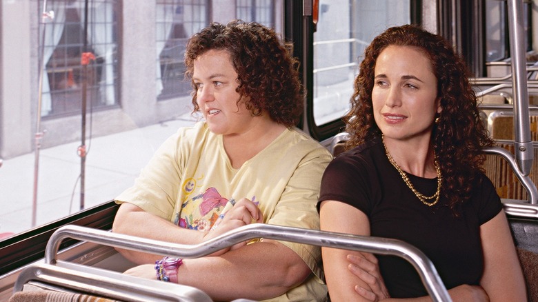 Beth and Rachel Simon riding the bus together in Riding the Bus with My Sister (2005)