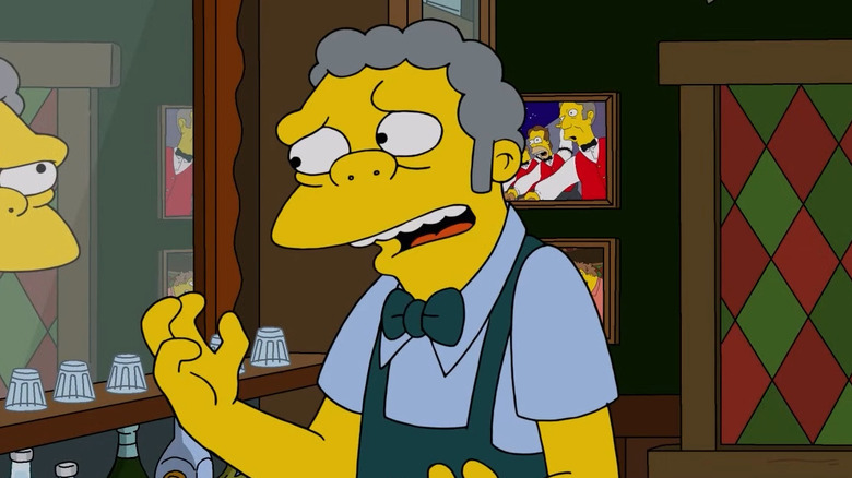Moe talking to himself