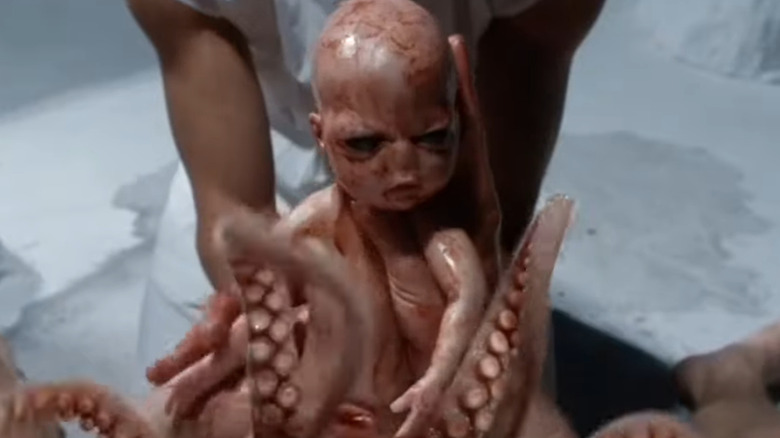 Tentacle baby in American Horror Story: Double Feature