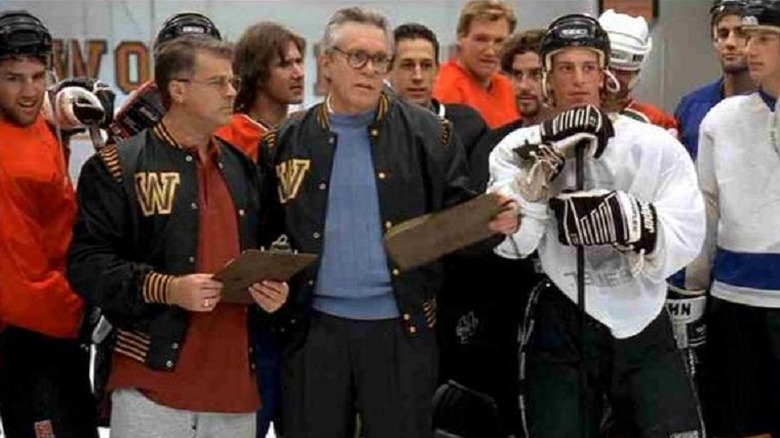 Group of men in hockey gear