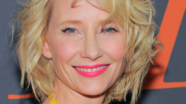 Anne Heche smiling blond hair