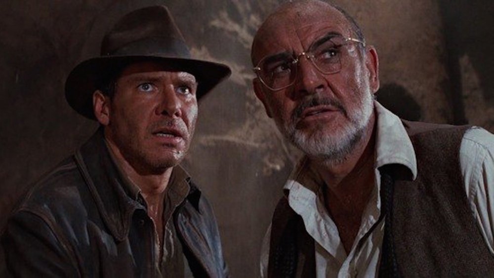 Harrison Ford and Sean Connery in Indiana Jones and the Last Crusade