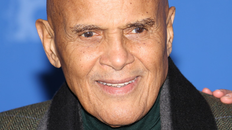 Harry Belafonte smiles