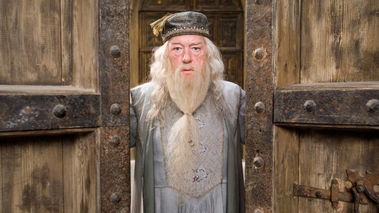 Dumbledore at the door
