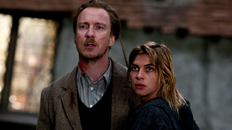 Lupin and Tonks standing together