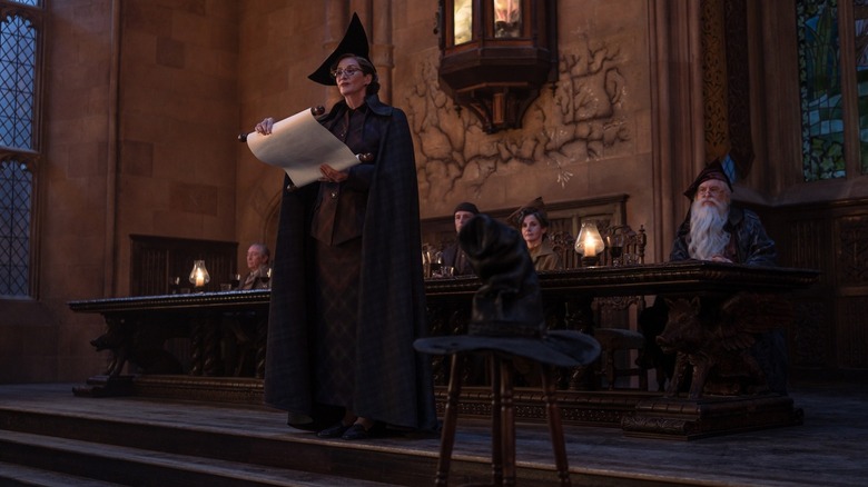 McGonagall reading from a list of students in Harry Potter and the Philosopher's Stone (2026)