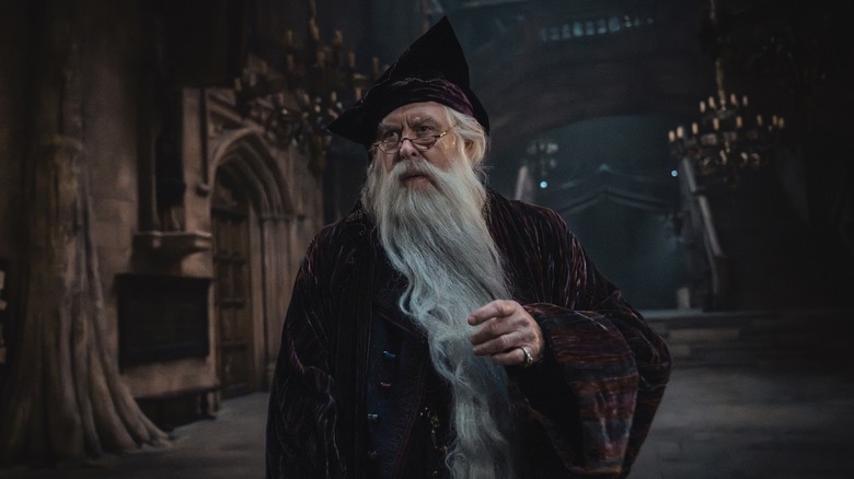 Dumbledore looking suspicious in Harry Potter and the Philosopher's Stone (2026)