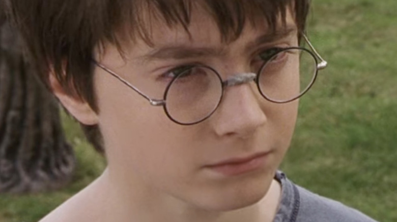 Harry Potter scowling 