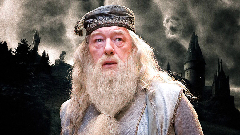 Dumbledore stormy background