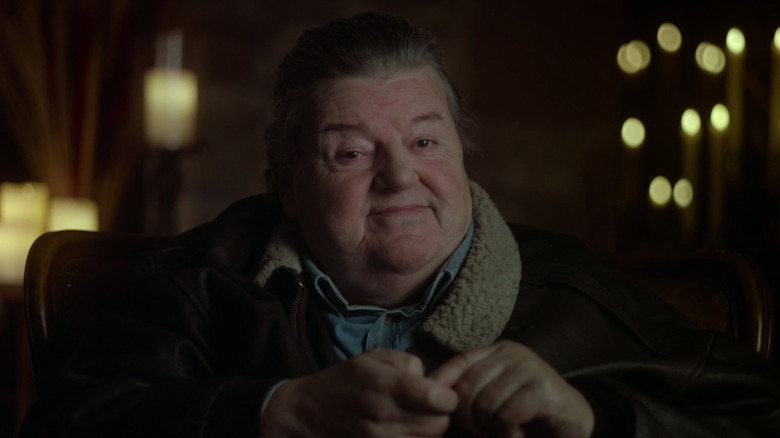 Robbie Coltrane smiling