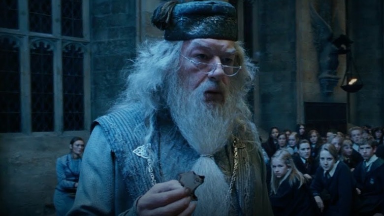Dumbledore picking Harry's name