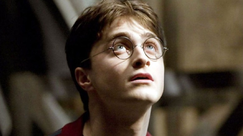Harry looks up