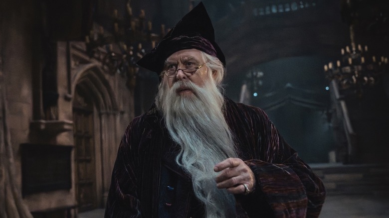 Albus Dumbledore looking thoughtful on 