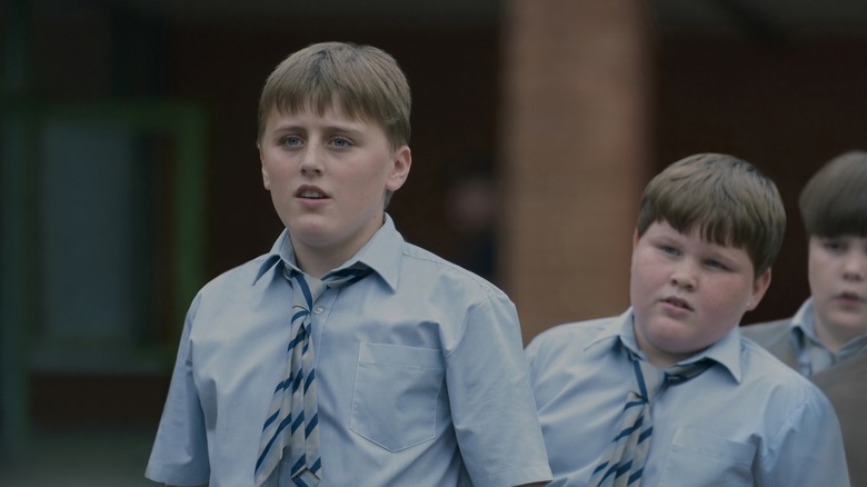 Dudley Dursley with his friends behind him in Harry Potter and the Philosopher's Stone (2026)