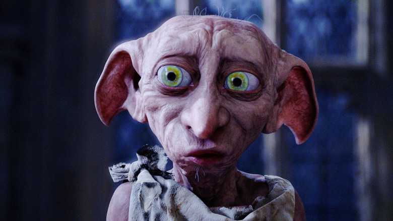 Dobby grimacing