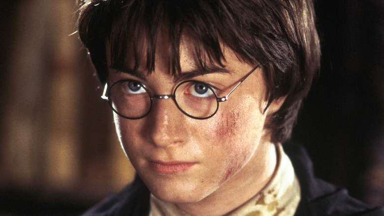 Daniel Radcliffe Harry Potter scraped cheek