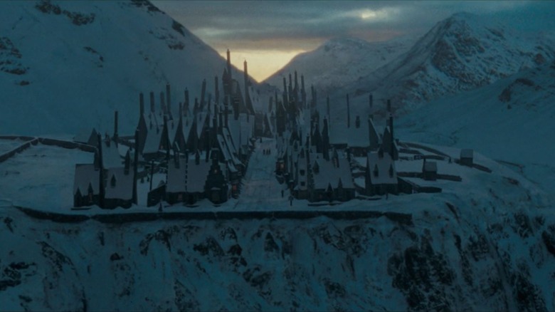 Hogsmeade Village aerial shot