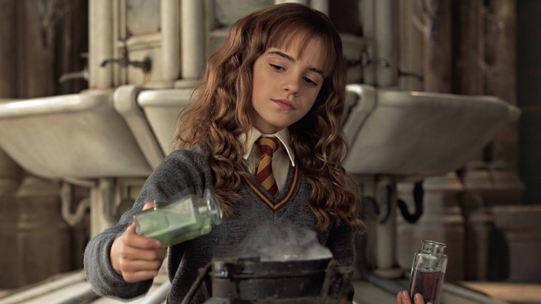 Hermione making Polyjuice Potion