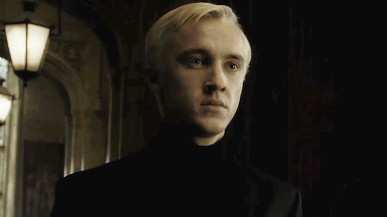 Malfoy looking nervous